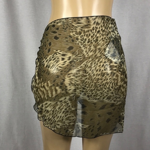 Zuliana animal print sarong/cover Made in USA. New With Tags. - Picture 4 of 4